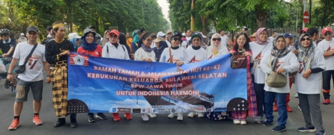 KKSS Jatim Gelar Jalan Sehat dan Ramah Tamah di Taman Bungkul Surabaya