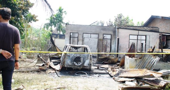 Rumah Wartawan di Sumut Terbakar Pasca Beritakan Peredaran Narkoba