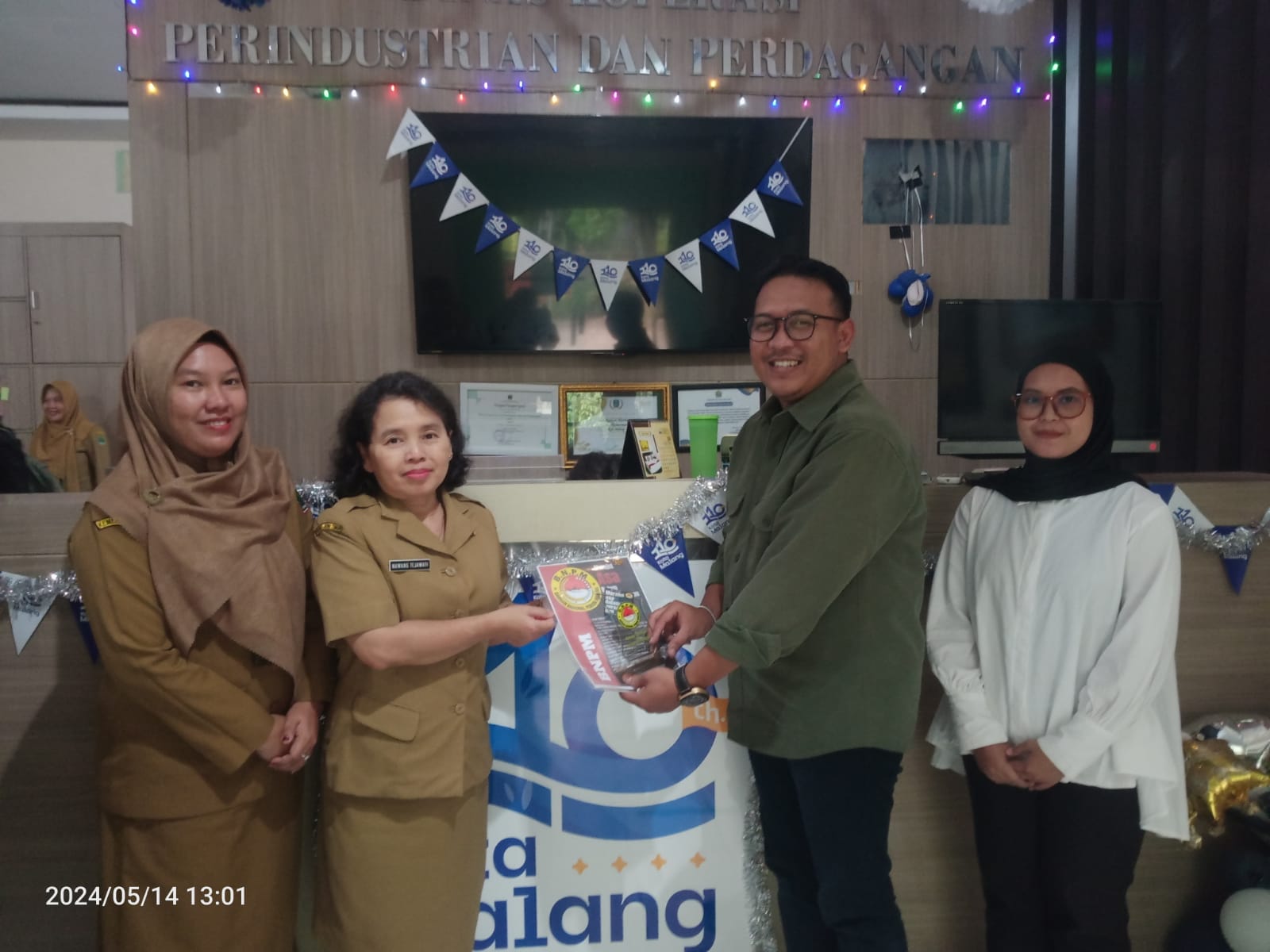 BNPM Kota Malang Laporkan LPJ Halal Bihalal Akbar di Bakesbangpol