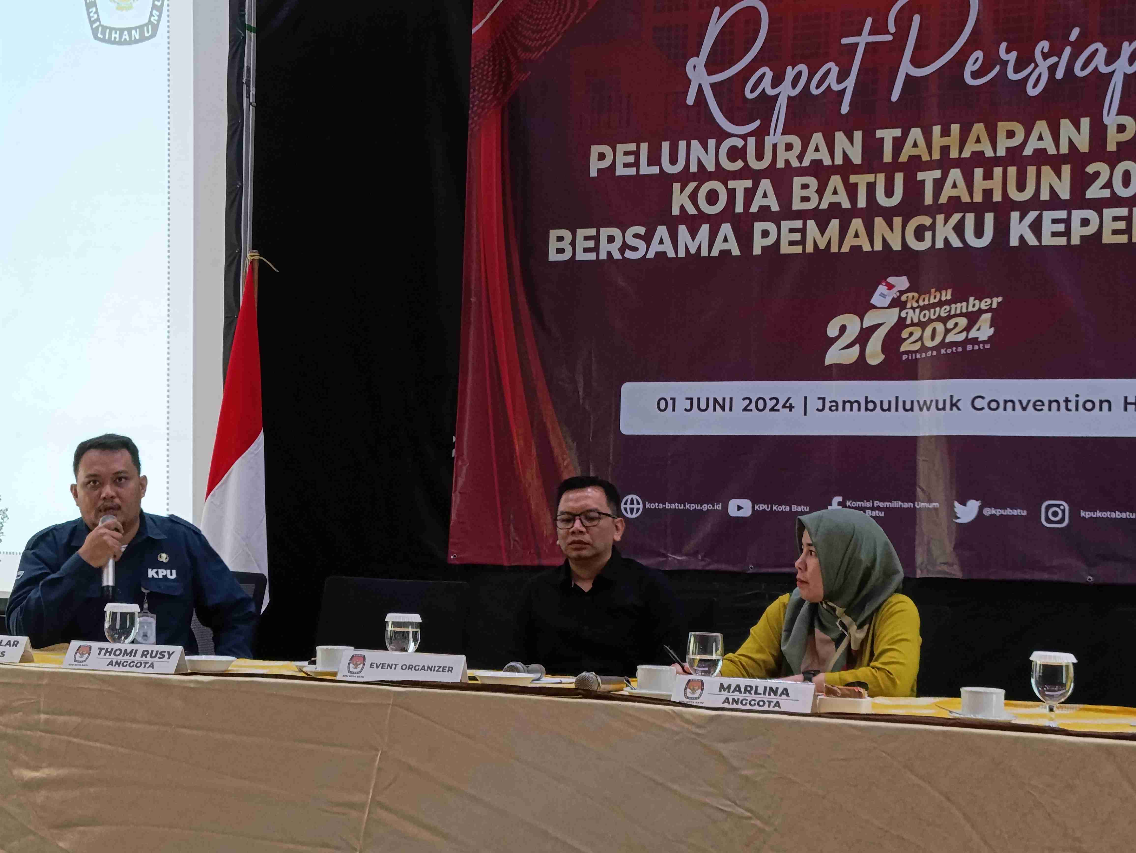 Persiapan Peluncuran Tahapan Pilkada 2024, KPU Kota Batu Libatkan Pemangku Kepentingan
