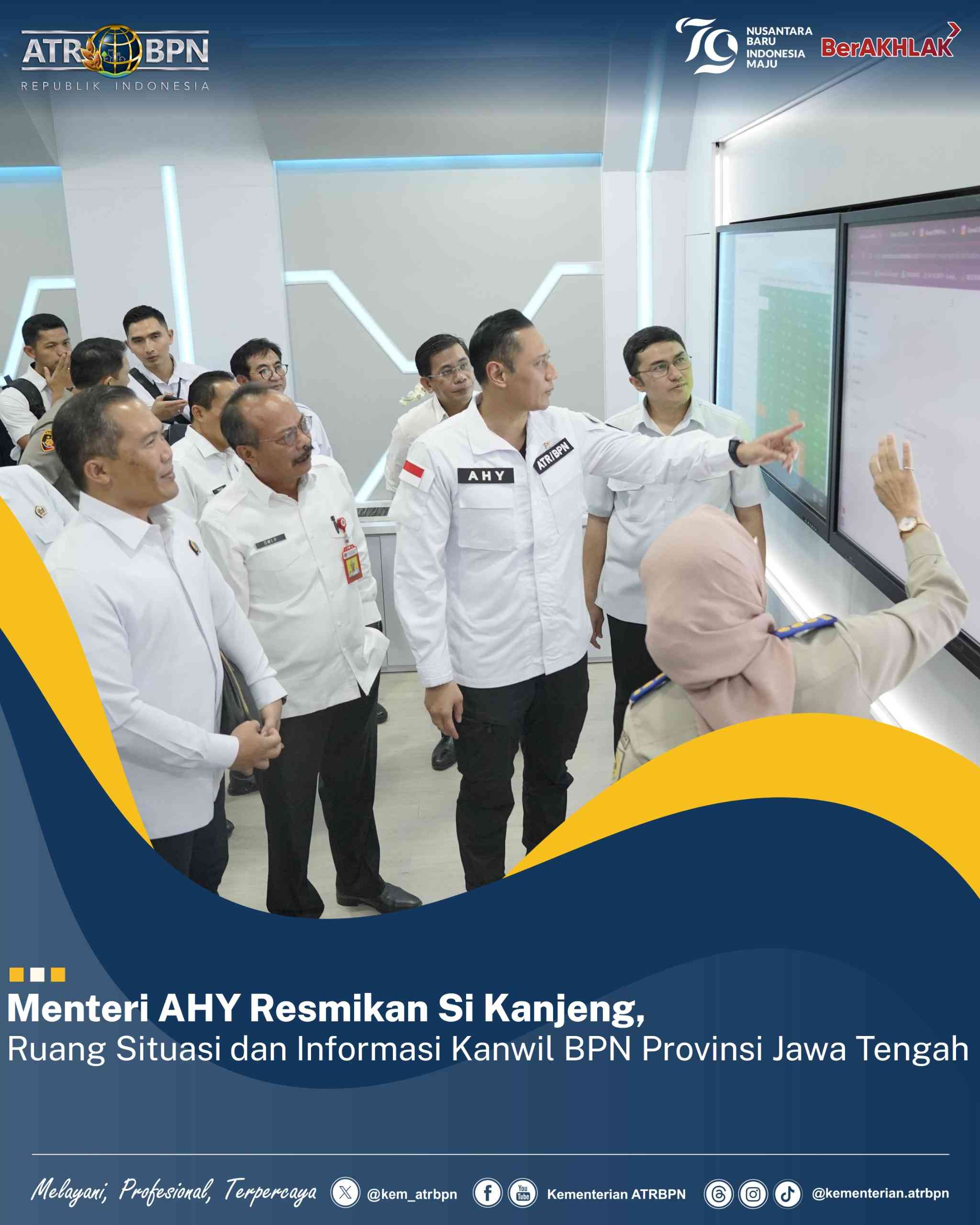 Kementerian ATR BPN tingkatkan keamanan digital antisipasi kejahatan siber. Jumat (12/7/2024). (ADV)