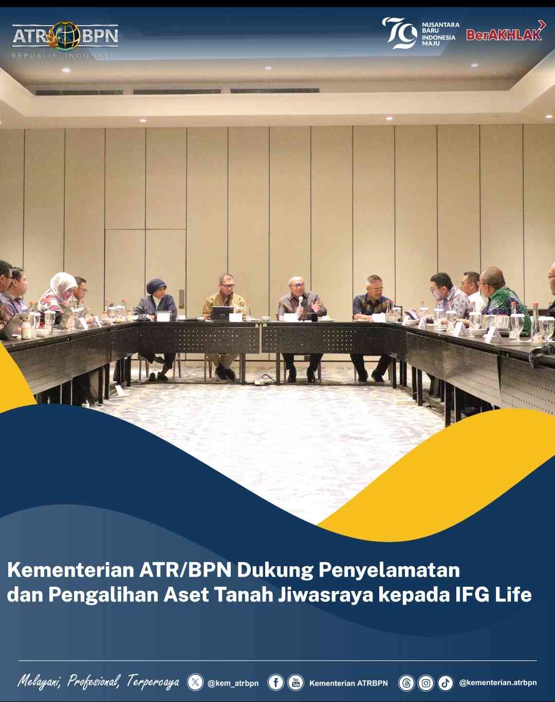 Kementerian ATR/BPN Dukung Penyelamatan dan Pengalihan Aset Tanah Jiwasraya kepada IFG Life