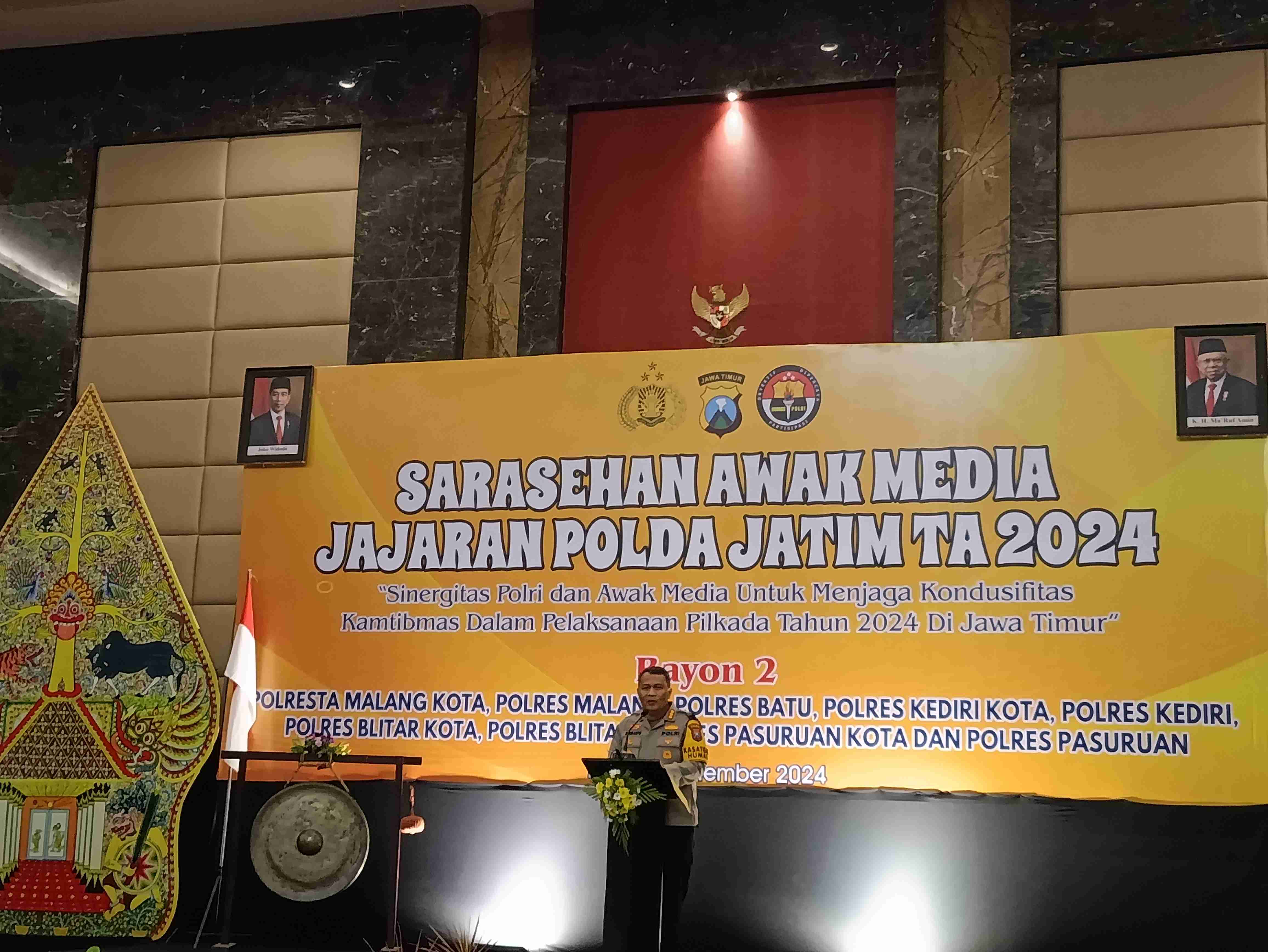 Mitigasi Pilkada 2024 Kondusif, Polda Jatim Libatkan Seluruh Wartawan Pokja Polres di Jatim