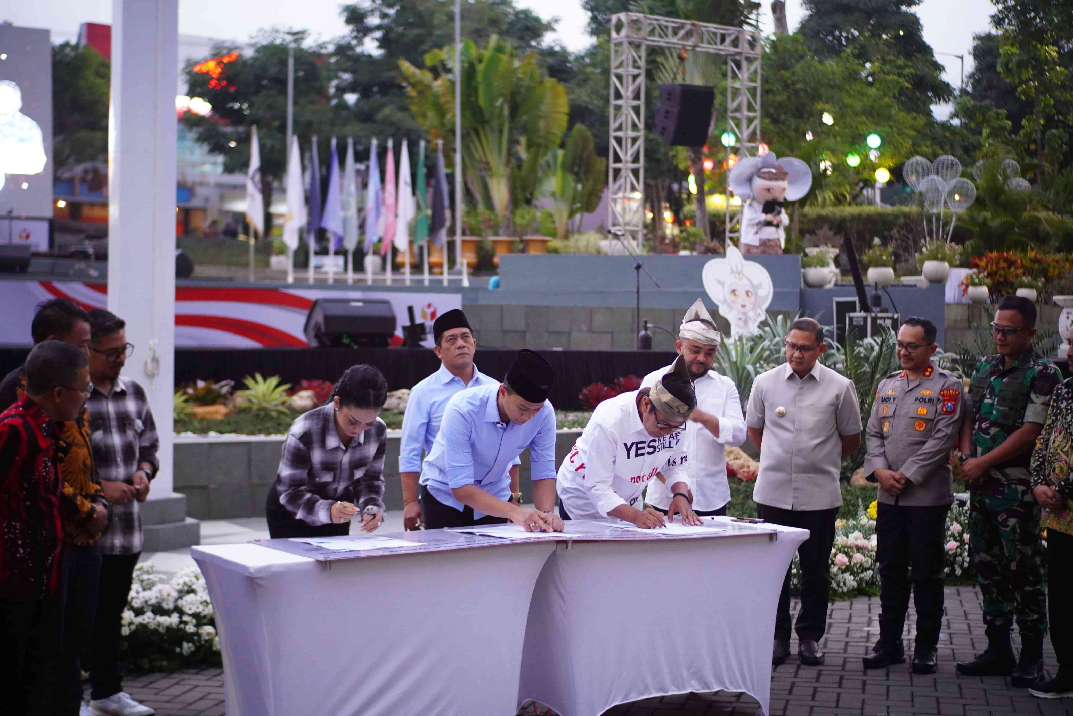 Masuk Masa Kampanye, Ikrar Damai Didengungkan 2 Paslon Pilkada 2024 Kota Batu