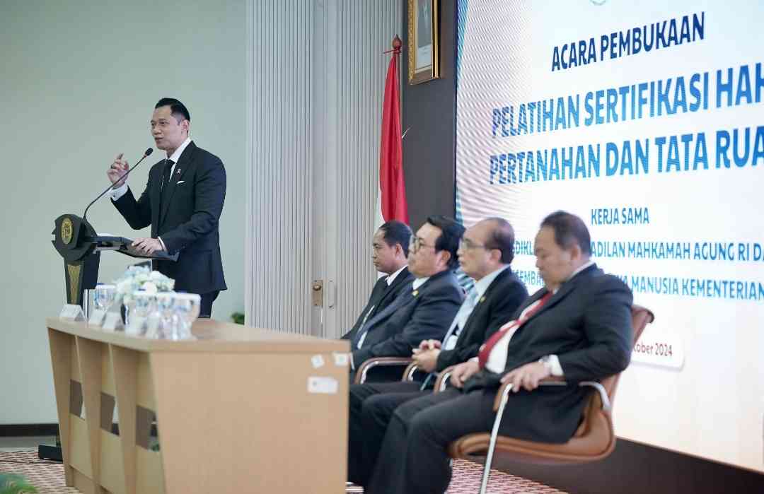 Kementerian ATR/BPN Bersama Mahkamah Agung Selenggarakan Sertifikasi Hakim