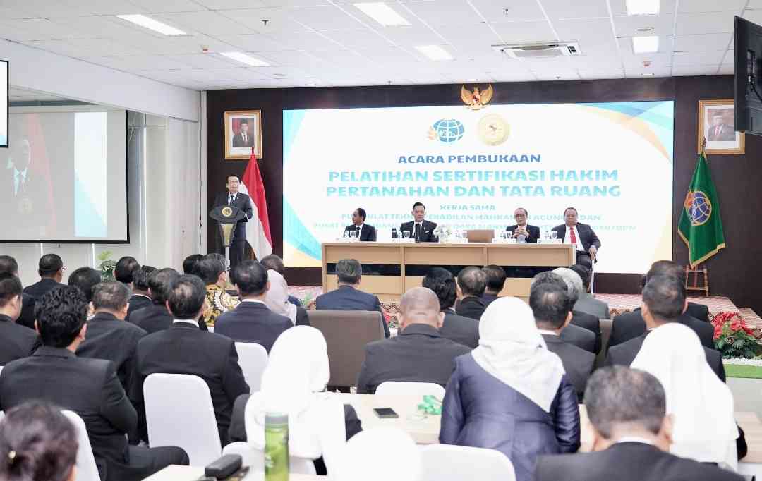 Ketua Mahkamah Agung Apresiasi Pelaksanaan Sertifikasi Hakim Pertanahan dan Tata Ruang