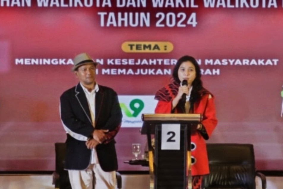 Ganisa Rumpoko Bertaji pada Debat Publik Perdana, Pilkada 2024 Kota Malang