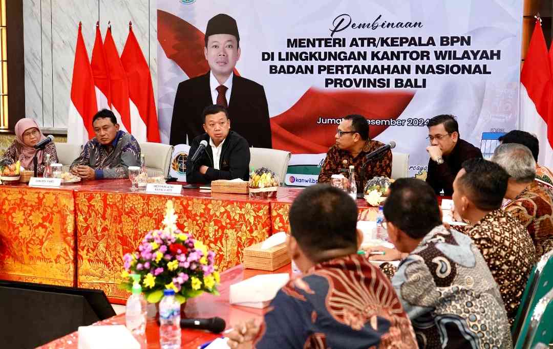 Nusron Wahid Minta Jajaran Kanwil BPN Provinsi Bali Jawab Tantangan Birokrasi Modern