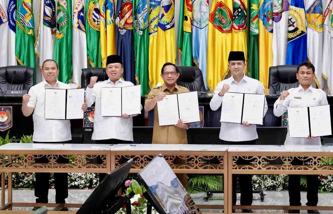 Kementerian ATR/BPN Teken Nota Kesepahaman dengan 4 K/L untuk Perkuat Sinergi Tata Kelola Pertanahan dan Tata Ruang