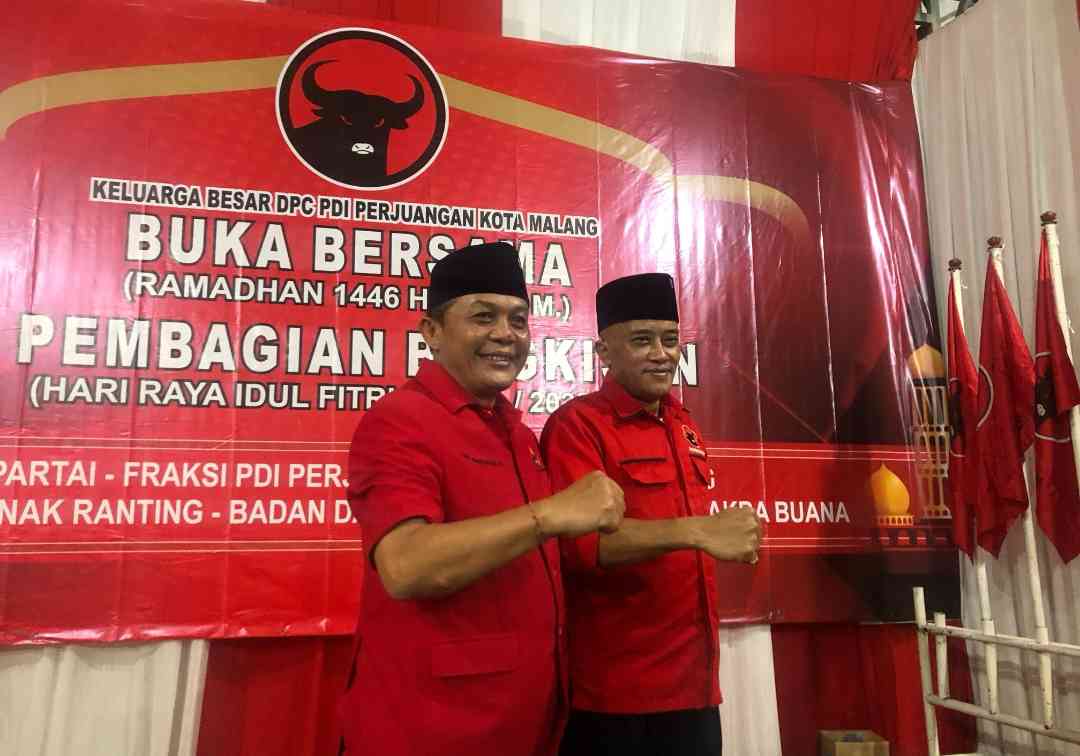 DPC PDI Perjuangan Kota Malang Gelar Buka Puasa Bersama dan Pembagian Bingkisan Hari Raya Idul Fitri 1446 H