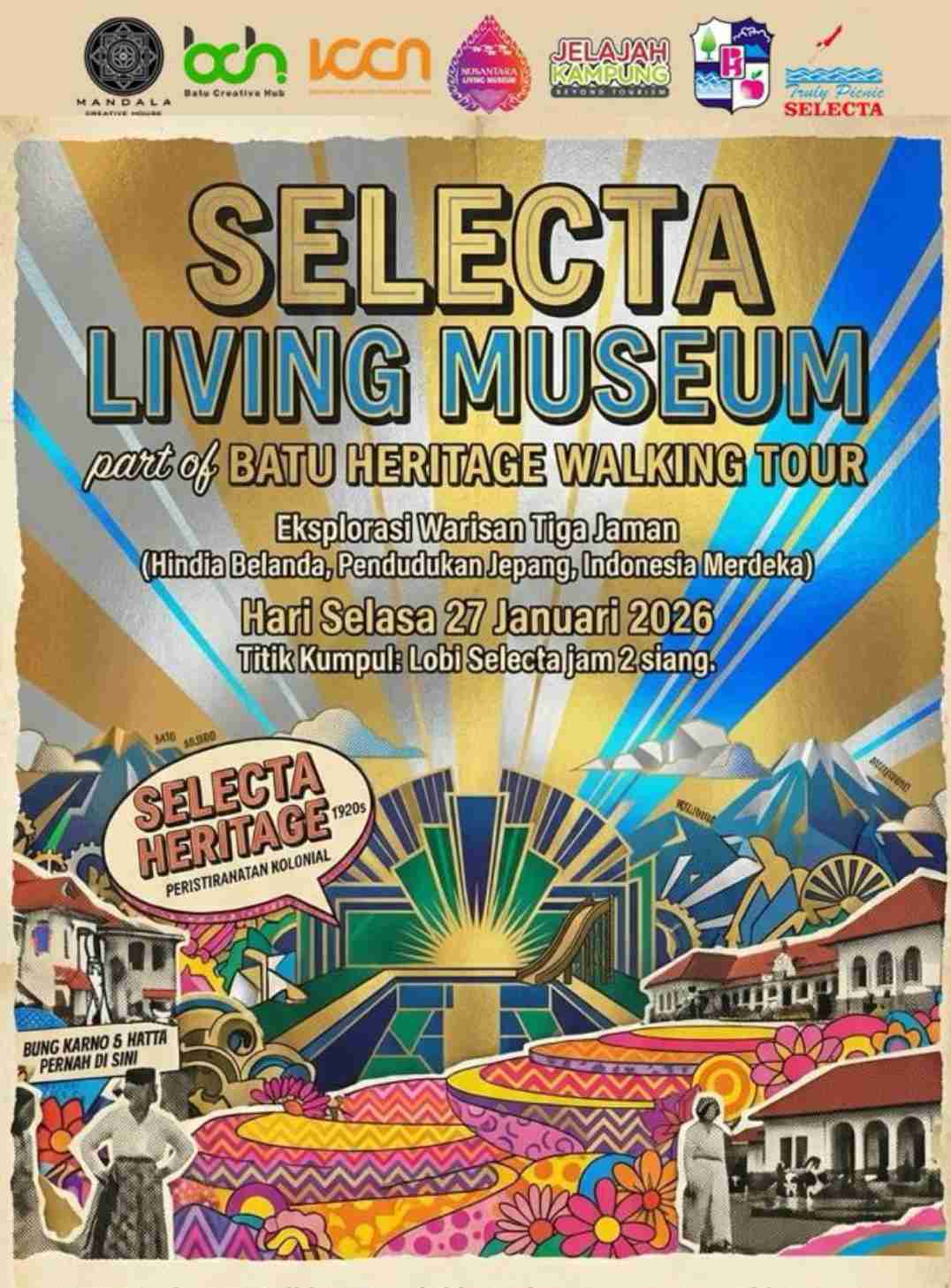 Selecta Living Museum Hadirkan Batu Heritage Walking Tour, Telusuri Jejak 3 Zaman Sejarah