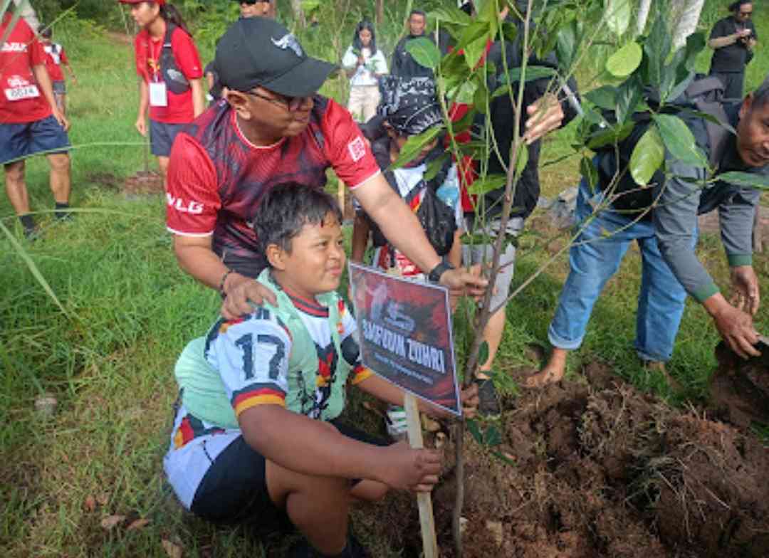 DPC PDI Perjuangan Kota Batu Gelar Soekarno Fun Trail Run 2026, Ratusan Peserta Tanam Pohon di Coban Talun