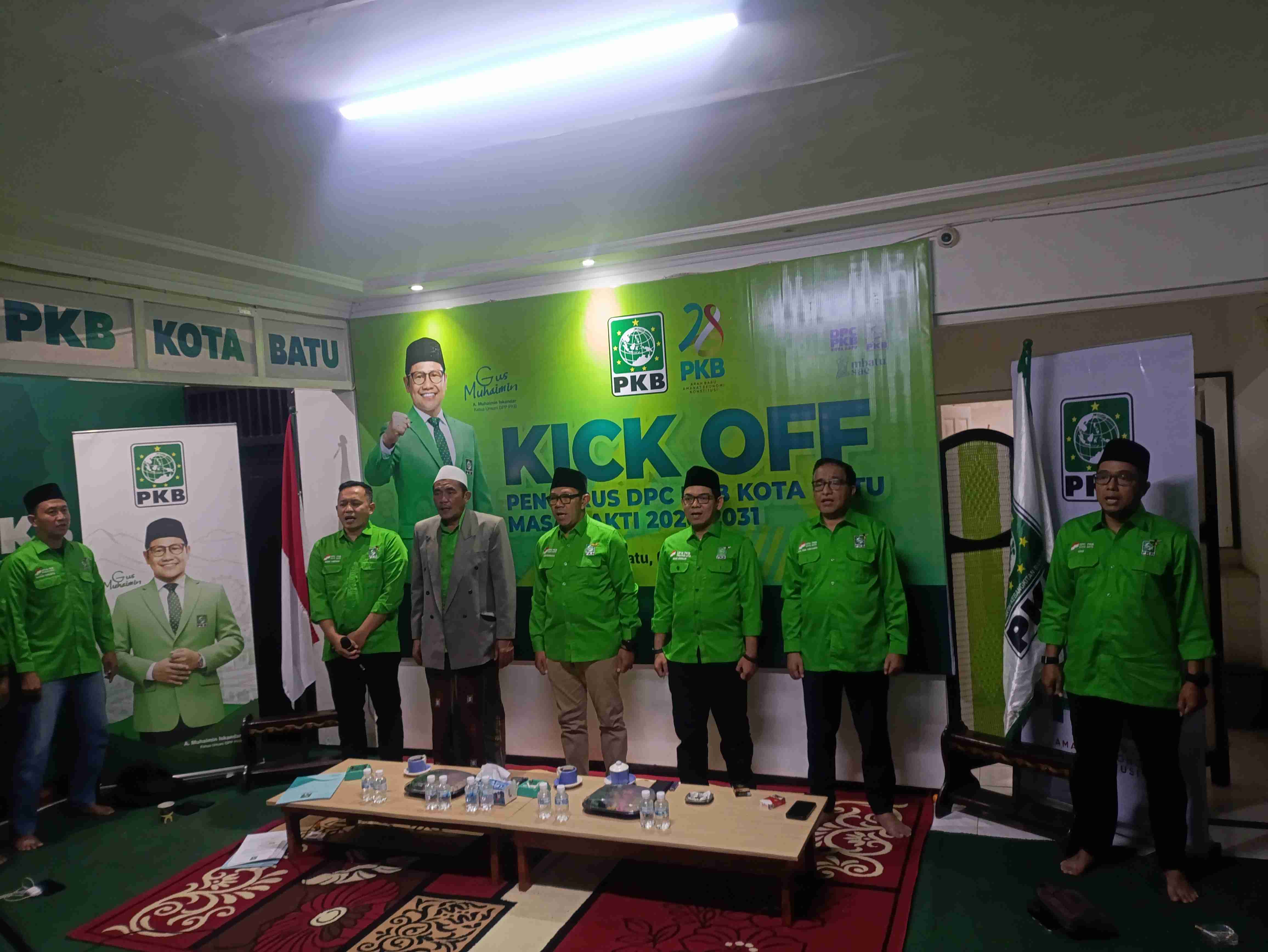 Kick Off Kepengurusan Baru, PKB Kota Batu Targetkan Delapan Kursi DPRD pada Pemilu Mendatang